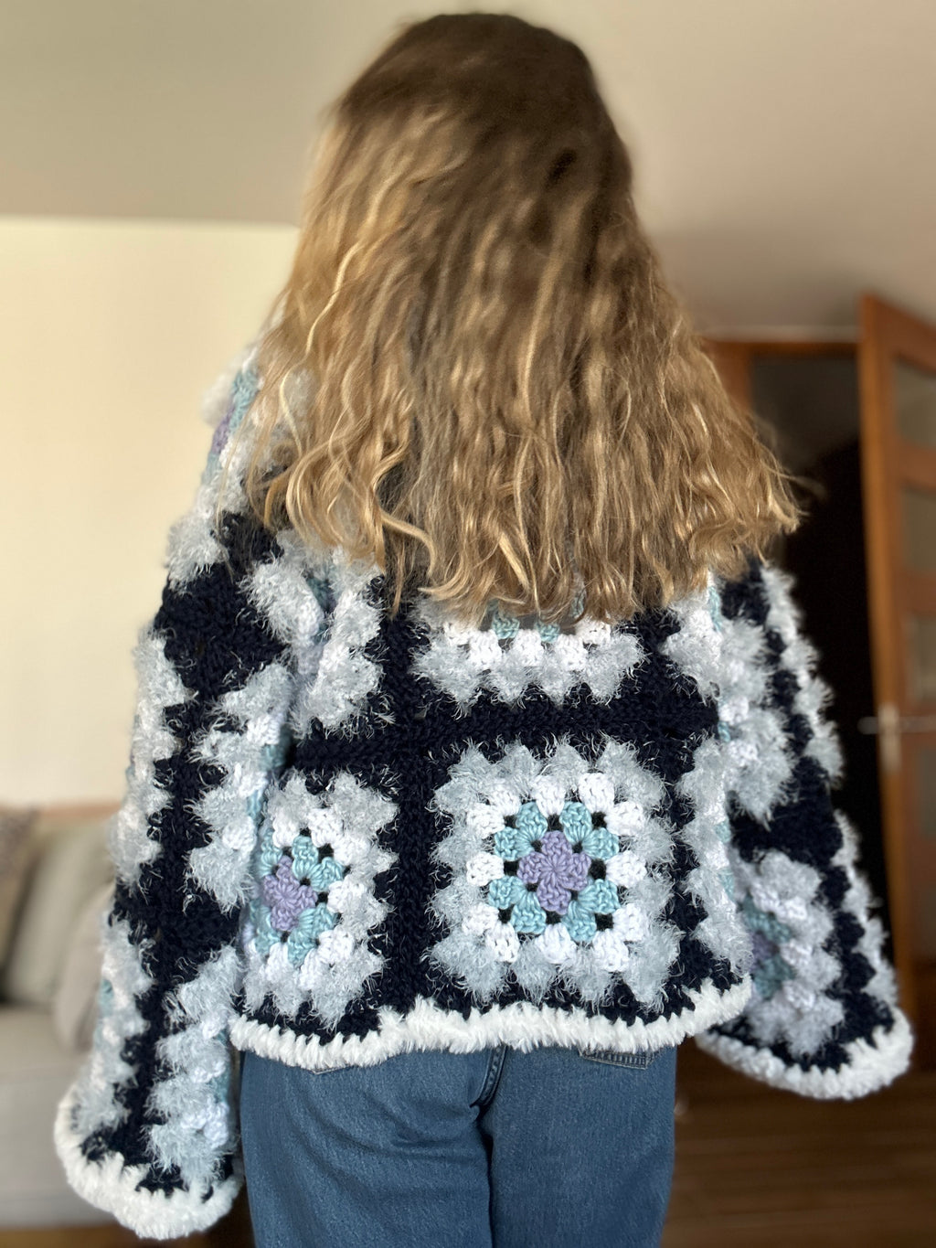 Nubecita Granny Square Sea
